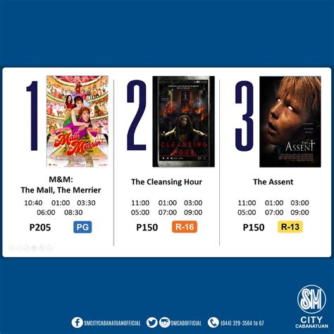 sm cabanatuan cinema schedule|SM Cinema.